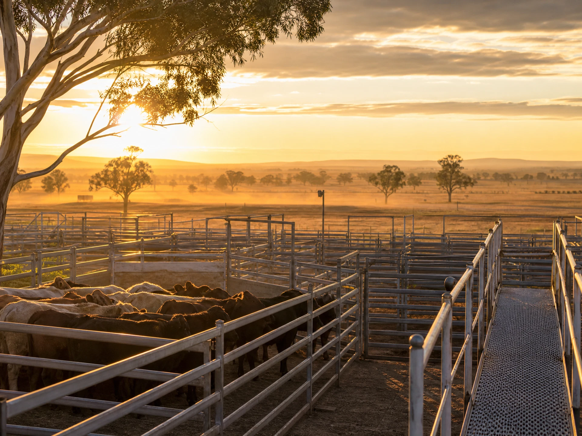 Rural Western Downs landscape surrounding the Dalby Regional Saleyards