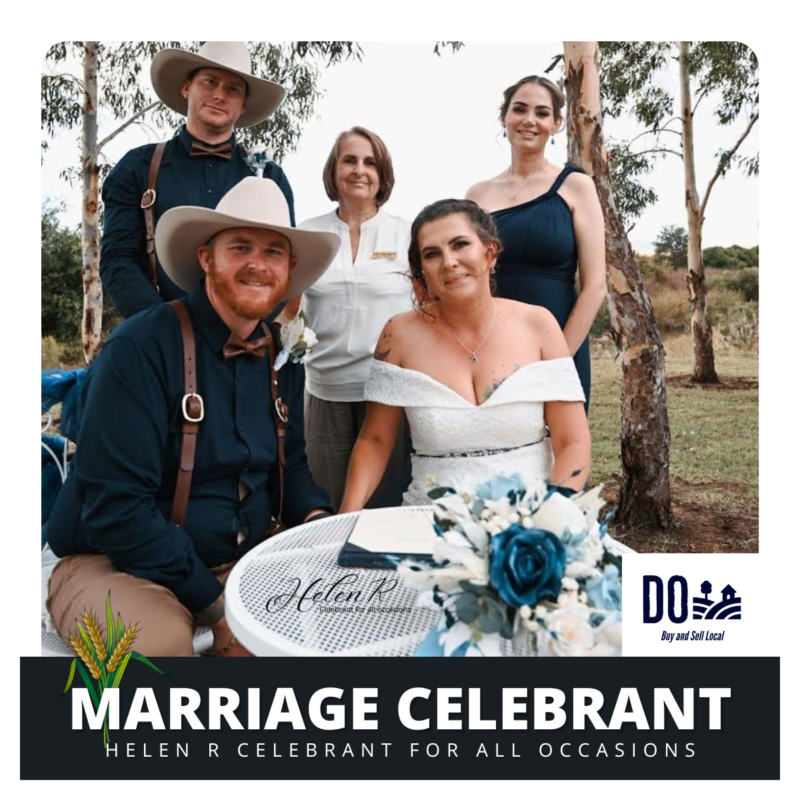 Western Downs Wedding Celebrant Helen R