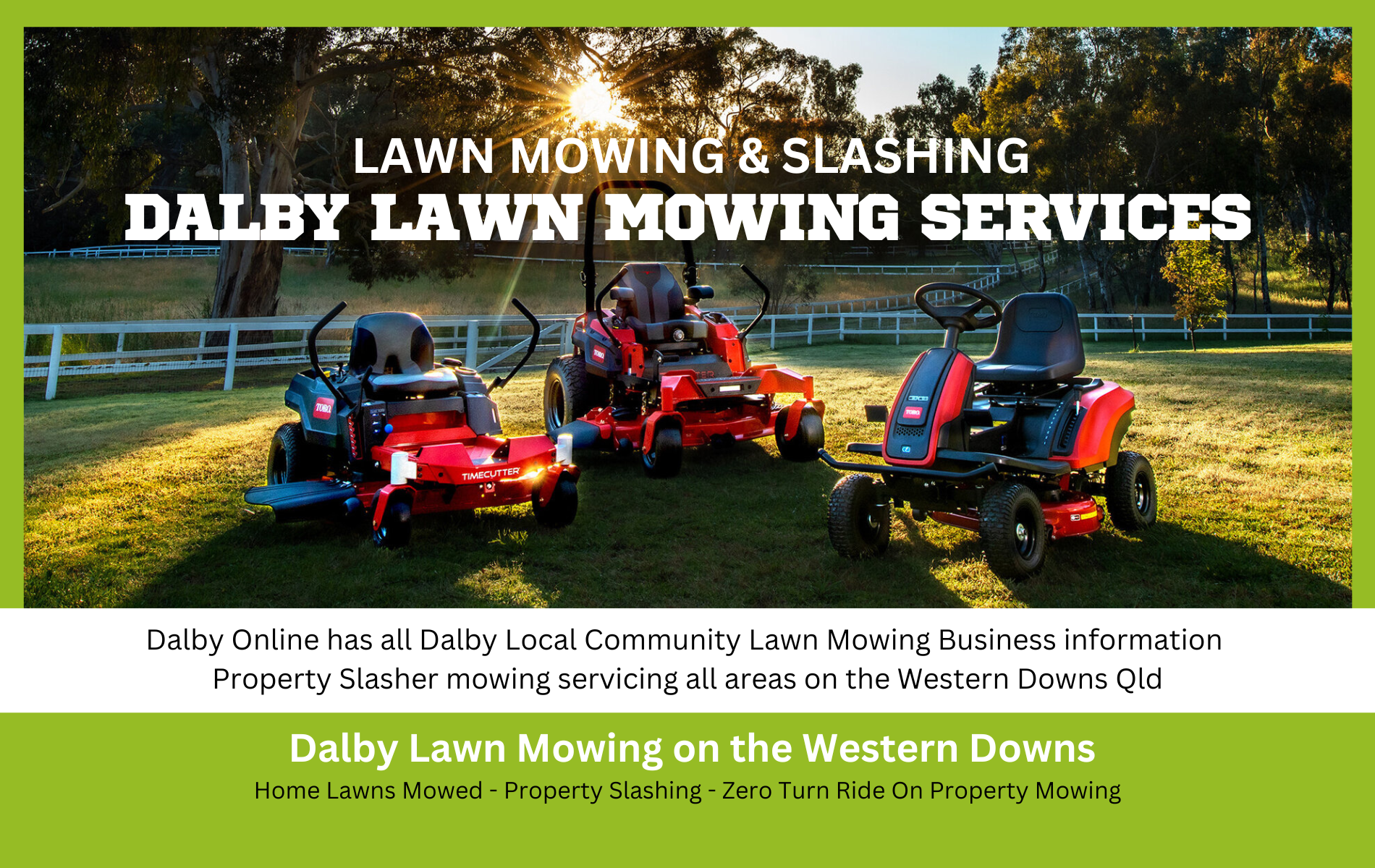Dalby Lawn Mowing Services - Dalby Online